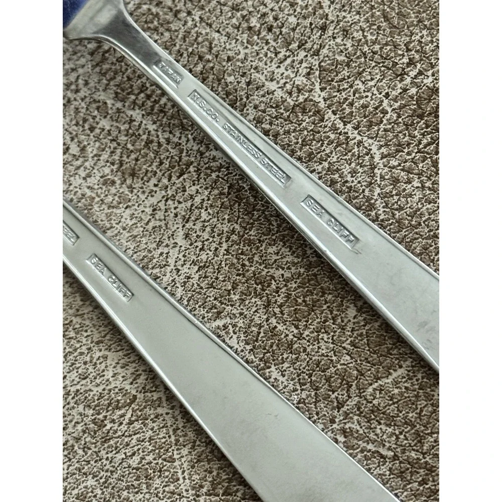 NSCO (National Stainless) Japan Sea Cliff Pattern MCM 6 Pc‎ Hostess Set Rare